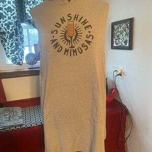 30A Sunshine and Mimosas Graphic Hoodie Dress